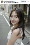 HKT48の元メンバーで女優の兒玉遥がサラサラヘアー姿を披露した。