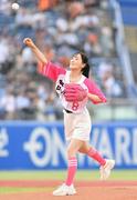 自己採点は「8点です」櫻坂46の初代キャプテン 短パン姿で始球式も ...