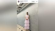 ももクロ・高城れにがフェミニンな紫ロングワンピ姿に「最高に似合ってる」「クラゲの妖精みたい」