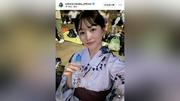 桜井日奈子「懐かしい気持ちに」花火大会を艶やかな浴衣姿で楽しむ！　「浴衣にラムネ！夏だな〜」の声
